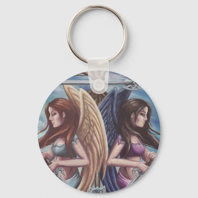 5 0f Espadas - Chaveiro Tarot Card Art (Frente)