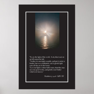 5:13 de Matthew - poster de 16 escrituras