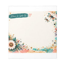 5.5x6 Bloco de Notas "Floresça Apesar De"
