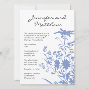 5,5x7.5 Convite para Casamento