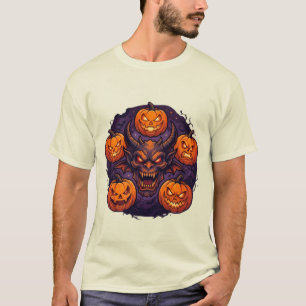 5 Abóboras & Monstro Camiseta de Halloween - Spook