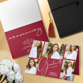 5 Anúncio de Graduação de Crimson Fotográfica