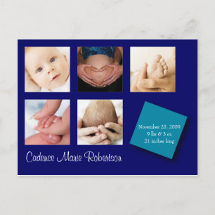 5 Anúncio de nascimento de foto