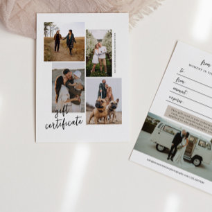 5 Certificado de Presente para Fotografia Collage