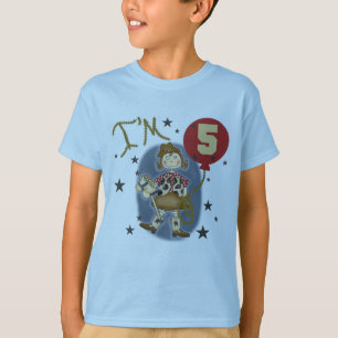 5 Cowgirl Camisetas e presentes de aniversário