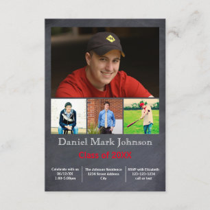 5 Fotos Colagem Vertical - Anúncio de Formando 3x5