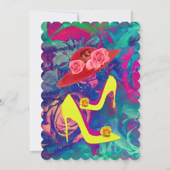 5 Hats e Chapéus Escalados de Convite (Frente)