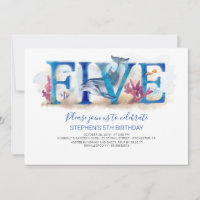 5 Mágica de Convite de Aniversário sob o Mundo do