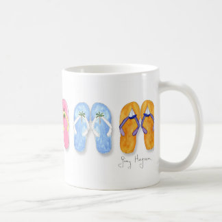 5 pares de canecas & de Drinkware dos flip-flops