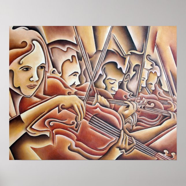 5 Violinos impressão (Frente)