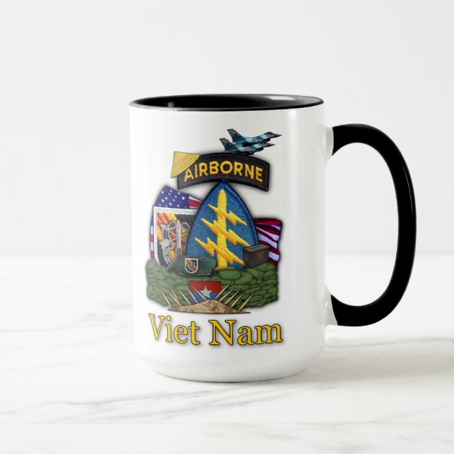 5a caneca dos veteranos de guerra do nam de (Direita)