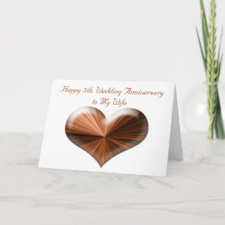5o. Cartão do aniversário de casamento ao marido e