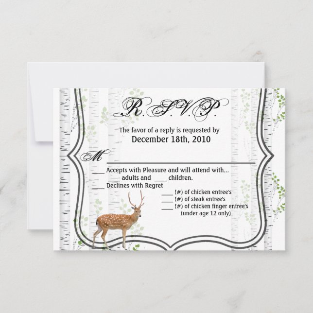 5x3.5 Cartões R.S.V.P. Caça a Caça a Cachorros em  (Frente)