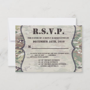 5x3.5 R.S.V.P. Cartões Exército Aéreo OCP Camo Uni