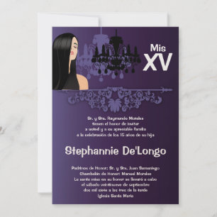 5x7 Menina Sassy Convite de Aniversário para Quin