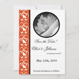 5x7 Salvar a data Anúncio do Noivado de fotos