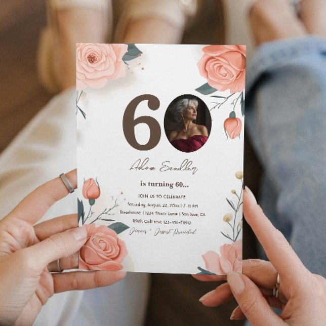 60ª Festa de aniversário e convites de reses verme (Criador carregado)