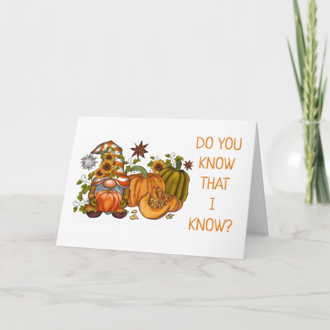 ***60º ANIVERSÁRIO*** Cartão GNOME COMICAL (Frente)