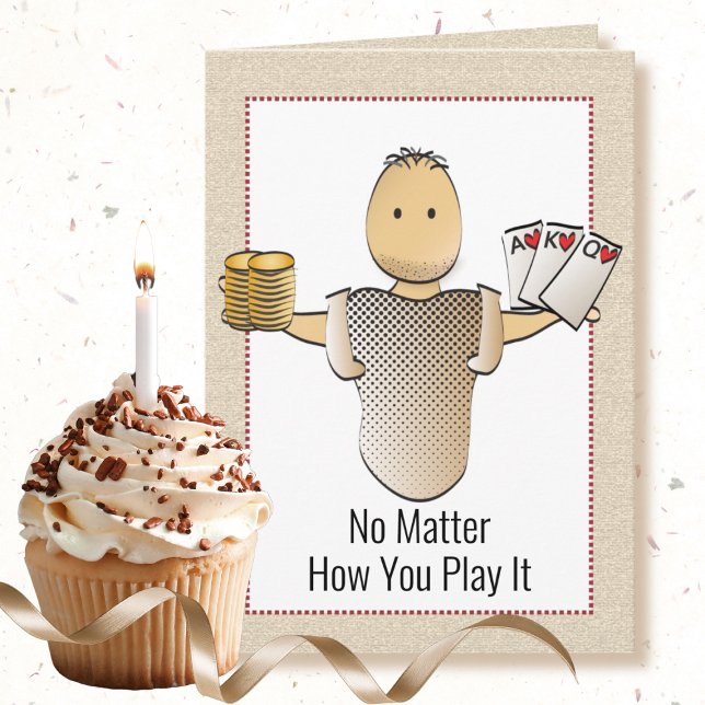 60º Cartão de Aniversário Engraçado para Jogo de P (Criador carregado)