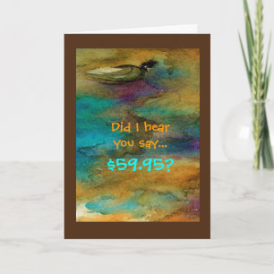 60º Cartão de Aniversário Humoroso