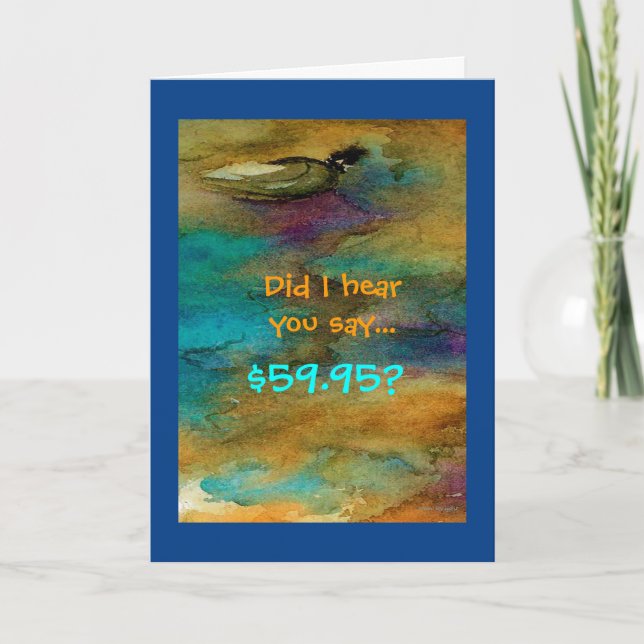 60º Cartão de Aniversário Humoroso (Frente)