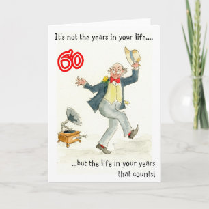 60º Cartão de Aniversário "Life in Your Year"