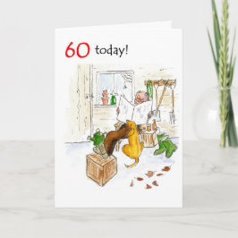 60º Cartão de Aniversário para um Homem