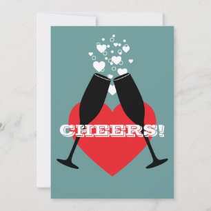 60º Convite de aniversário de casamento - Saúde!