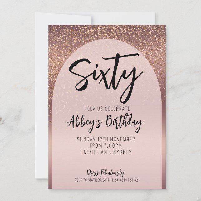 60º Convite de Aniversário do Arco Dourado dos Fle (Frente)