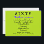 60º Convite de Aniversário para Surpresa<br><div class="desc">POR FAVOR, CONTATE-ME SE PRECISAR DE AJUDA COM ESTE MODELO! Olá! Obrigados para visitar Designs de Donna Gotlib e ver tudo o que temos para oferecer. Eu sei que você tem escolhas quando está comprando e gostaria que você soubesse que eu aprecio seu negócio.Confira alguns outros itens que eu criei...</div>