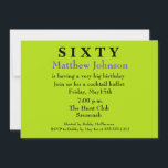 60º Convite de Aniversário para Surpresa<br><div class="desc">POR FAVOR, CONTATE-ME SE PRECISAR DE AJUDA COM ESTE MODELO! Olá! Obrigados para visitar Designs de Donna Gotlib e ver tudo o que temos para oferecer. Eu sei que você tem escolhas quando está comprando e gostaria que você soubesse que eu aprecio seu negócio.Confira alguns outros itens que eu criei...</div>