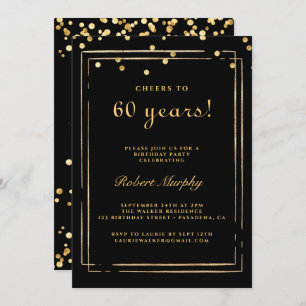 60º Convite De Aniversário, Saúde Para 60 Anos