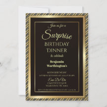 60º Convite para Janto Aniversário da Elegant Surp