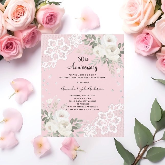60º convite para o aniversário de casamento (Criador carregado)
