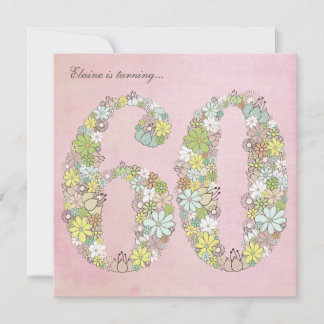 60º Convite Personalizado para Blooms Verdes da Fe