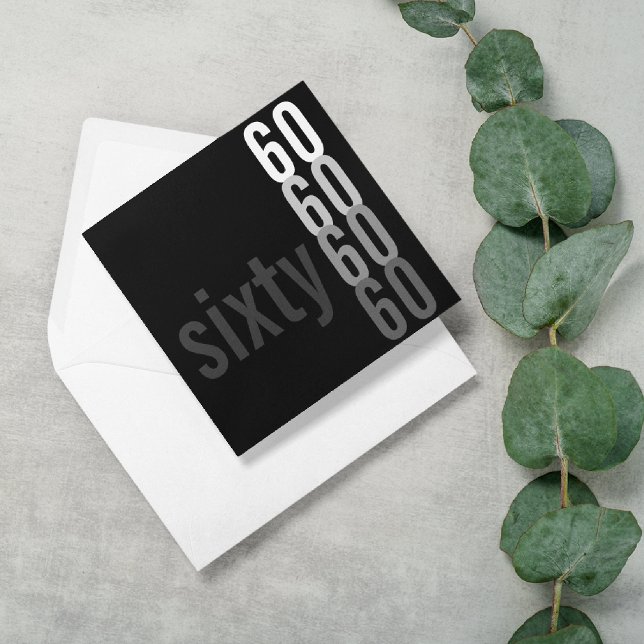 60º Convites de aniversário (Criador carregado)