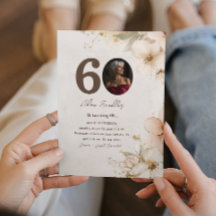 60º convites para Festas de aniversário e flores