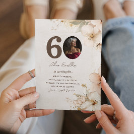 60º convites para Festas de aniversário e flores