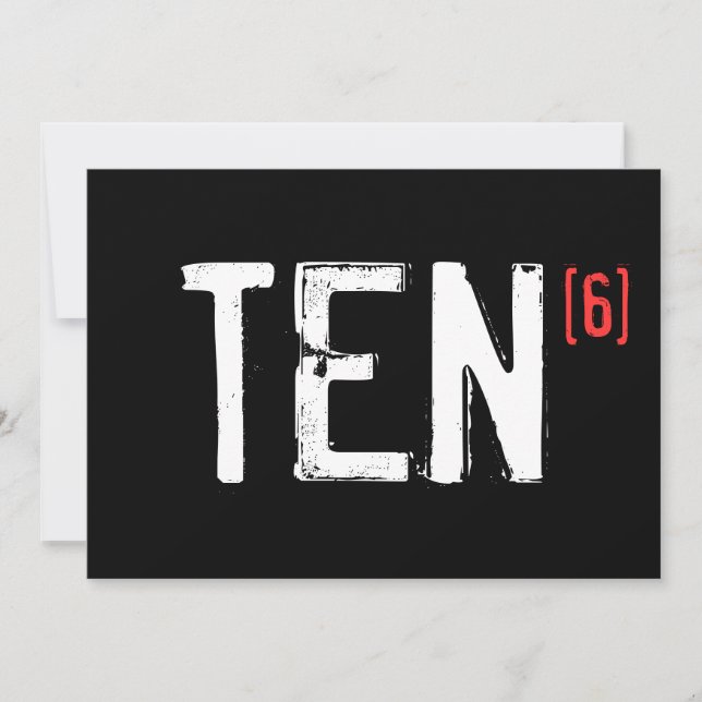 60.º Convite de Aniversário - 10.º a 6.º (Frente)