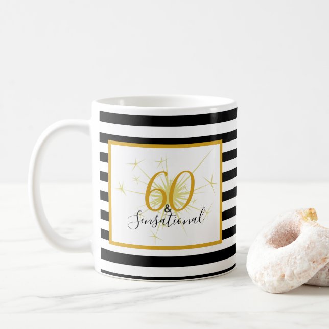60 & 60th caneca SENSACIONAL do presente de (Com Donut)