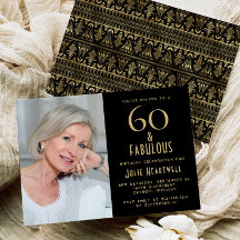 60 e Fabuloso | Convite de Aniversário de 60 anos