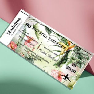 60 e Fabuloso Passagem de Embarque Tropical de Ani