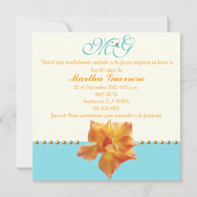 60.o Convite para Aniversário (Frente)