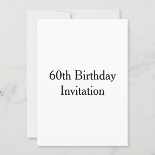 60.o Convite para Aniversário