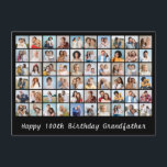 60 Photo Collage Add Any Name & Age Birthday Card<br><div class="desc">Create Your Own Simple,  Custom 60 Photo Collage. Add Your Own Photos,  Background Color Can Be Changed and Make It Your Own. Make a Personalized Photo Collage for Special Occasions,  Christmas,  Holidays,  Memorials,  Baby Showers,  Weddings,  Birthdays,  Birth Announcements,  Pets,  Graduation and Anniversaries.</div>