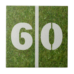 60th Azulejo customizável do futebol do
