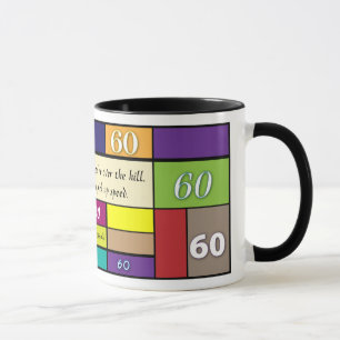 60th Caneca do aniversário