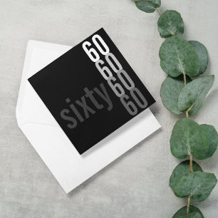 60th Convites de festas de aniversários