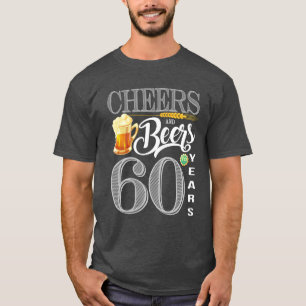 60th Elogios e cervejas da camisa do aniversário