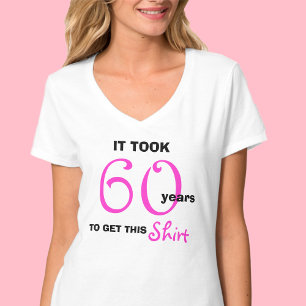 60th Presentes de aniversário para sua camisa de 